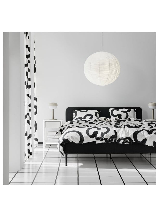 GULLSUDARE Pendant lamp shade, white/handmade, 70 cm - Image 2